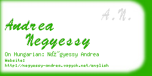 andrea negyessy business card